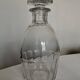Cut crystal decanter with flat ribs, 1960
