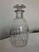 Cut crystal decanter with flat ribs, 1960