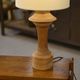 Lampe en chêne des années 1950