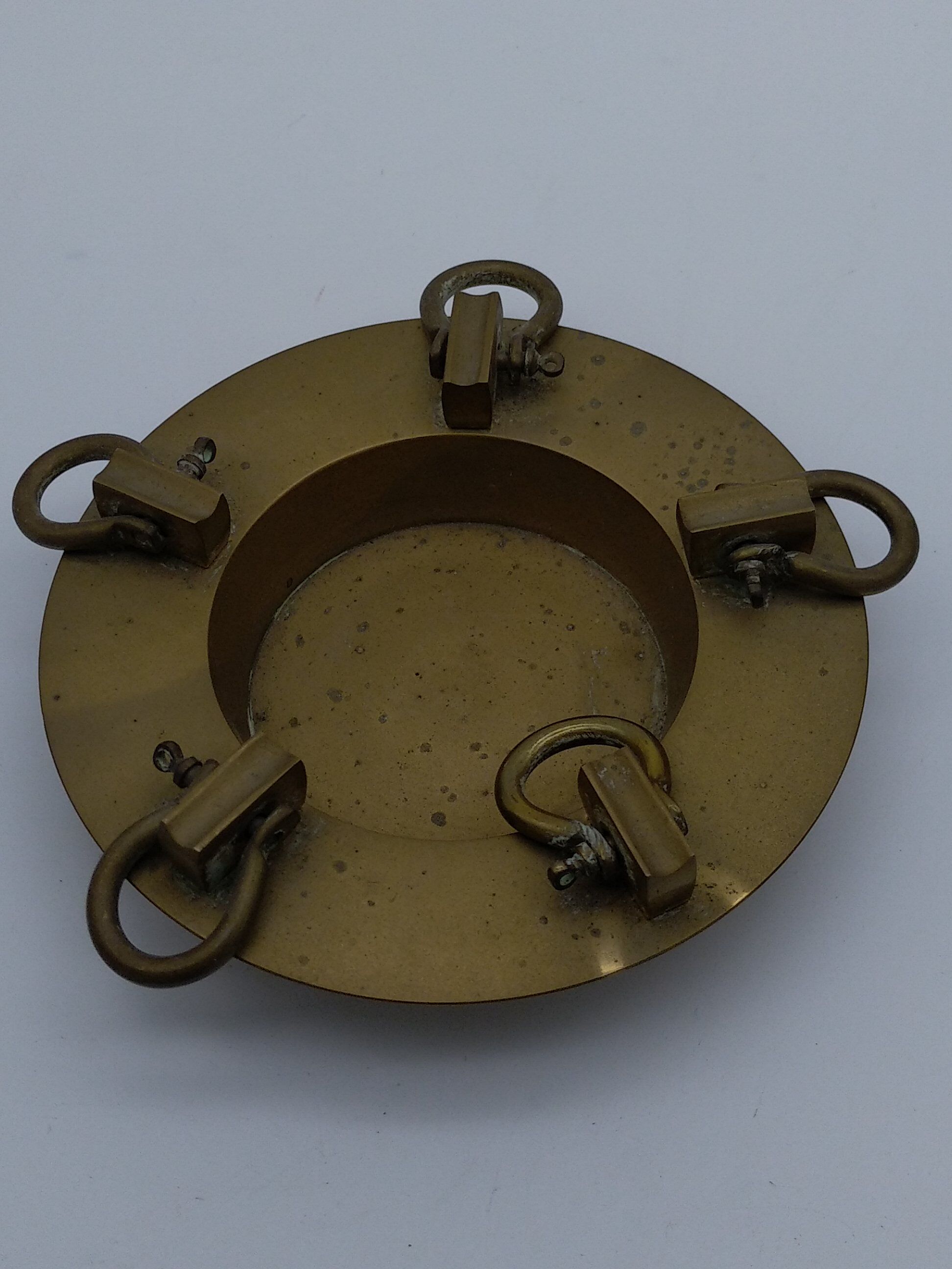 Cendrier en  laiton style marine avec manilles