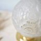 Art Deco table lamp with daisies