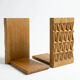 Brutalist oak bookends from the 1960s.