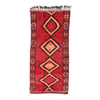 Red Boujad Moroccan rug - 224 x 113 cm