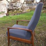 Scandinavian chaise longue armchair