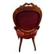 Pair of oval medallion back armchairs in Napoléon III style