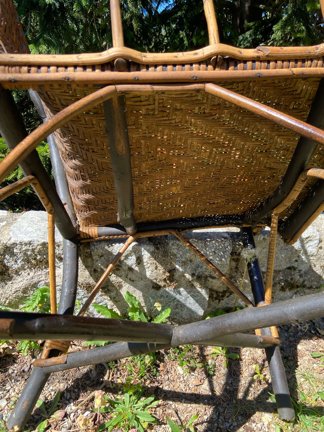 1900s rattan armchair