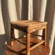 Tabouret bambou /osier vintage