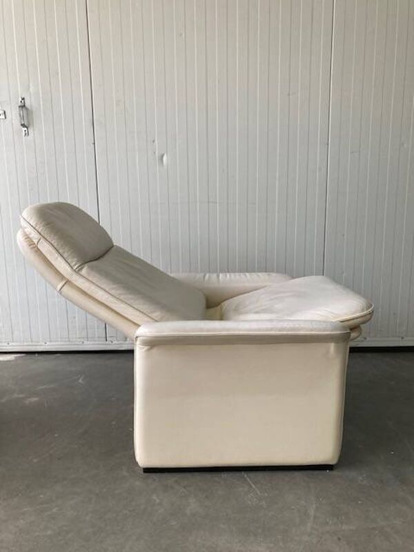 Exceptionnelle et rare paire de chaises longues réglables De Sede DS-50
