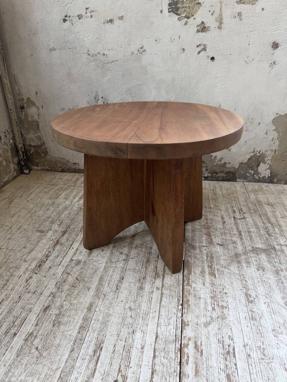 Constructivist gueridon 1950 mahogany