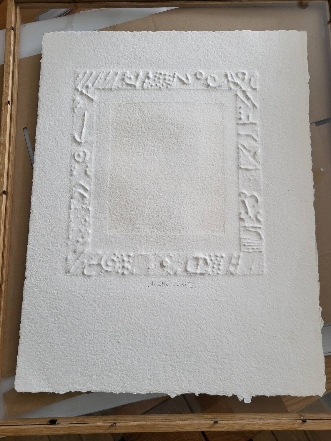 Lithographie Alain Soucasse :       Nu II