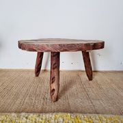 Small round antique tripod coffee table