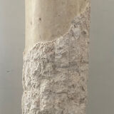 Vintage travertine column from the 70s-80s