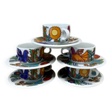 Set of 5 small coffe cups Villeroy & Boch Acapulco