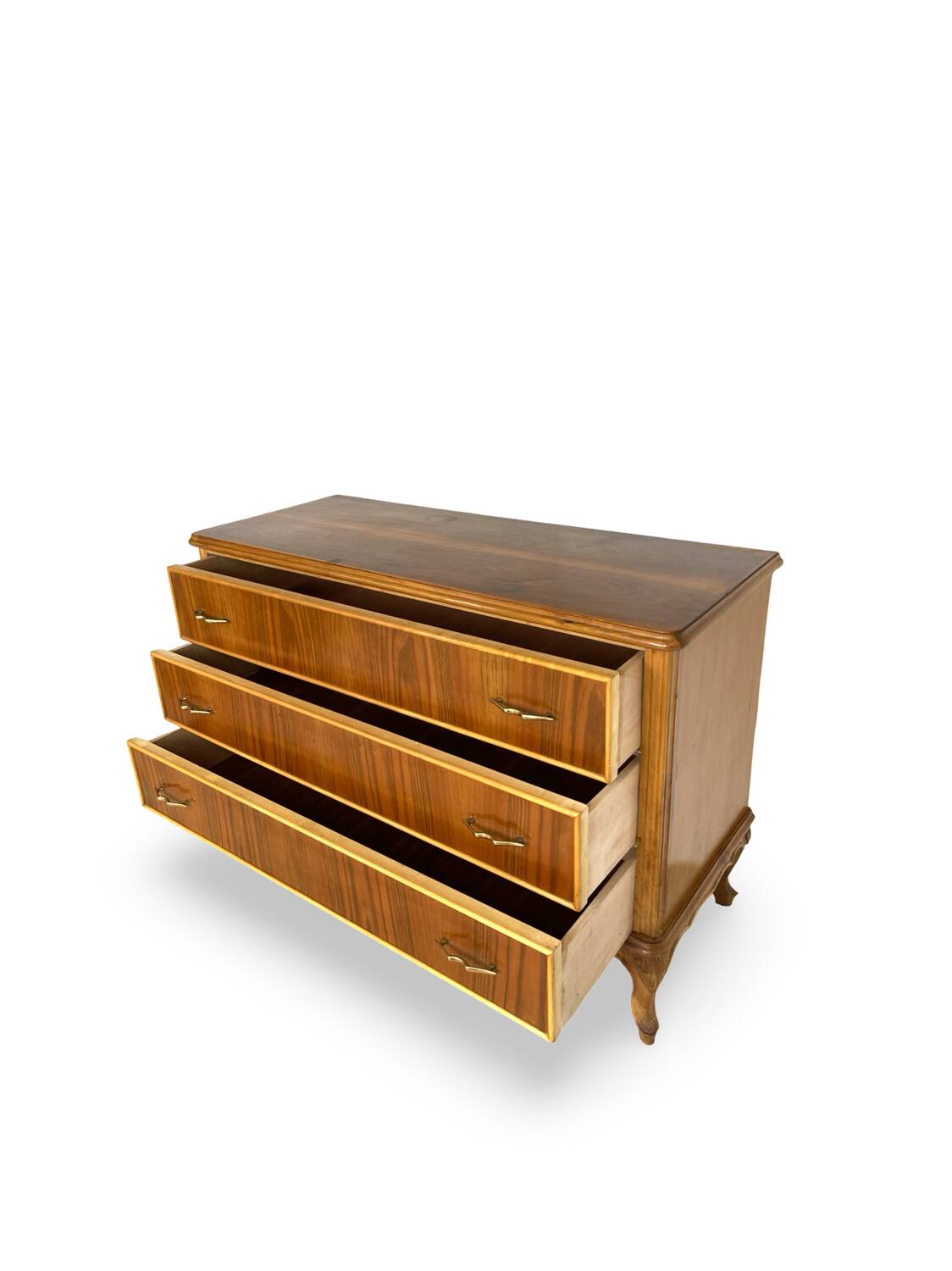 Commode italienne en noyer du milieu du siècle, années 1960.