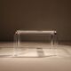 Square Lucite & Brass Coffee Table | Europe 1970s