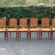Set of 6 Louis XV style caned chairs in solid wood