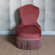 Fauteuil crapaud rose parme