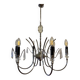 Mid-Century modernist chandelier in chrome and crystal by Gaetano Sciolari, 1970s