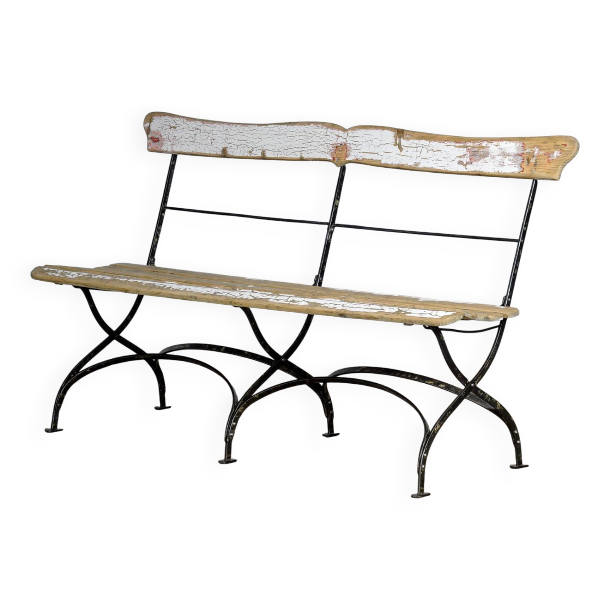 Folding bench, circa 1900
