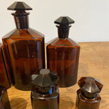 Set of 7 apothecary bottles