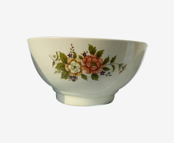 VINTAGE BOWL CERAMIC FLOWER PATTERN