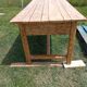 VERY OLD AUVERGNE FARM TABLE IN SOLID WOOD / 3 LARGE DRAWERS