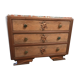 Commode Art Déco en noyer massif