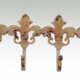 Coatrack with lily flowers