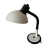 Lampe de bureau vintage aluminor made in france blanche et noir métal et plastique