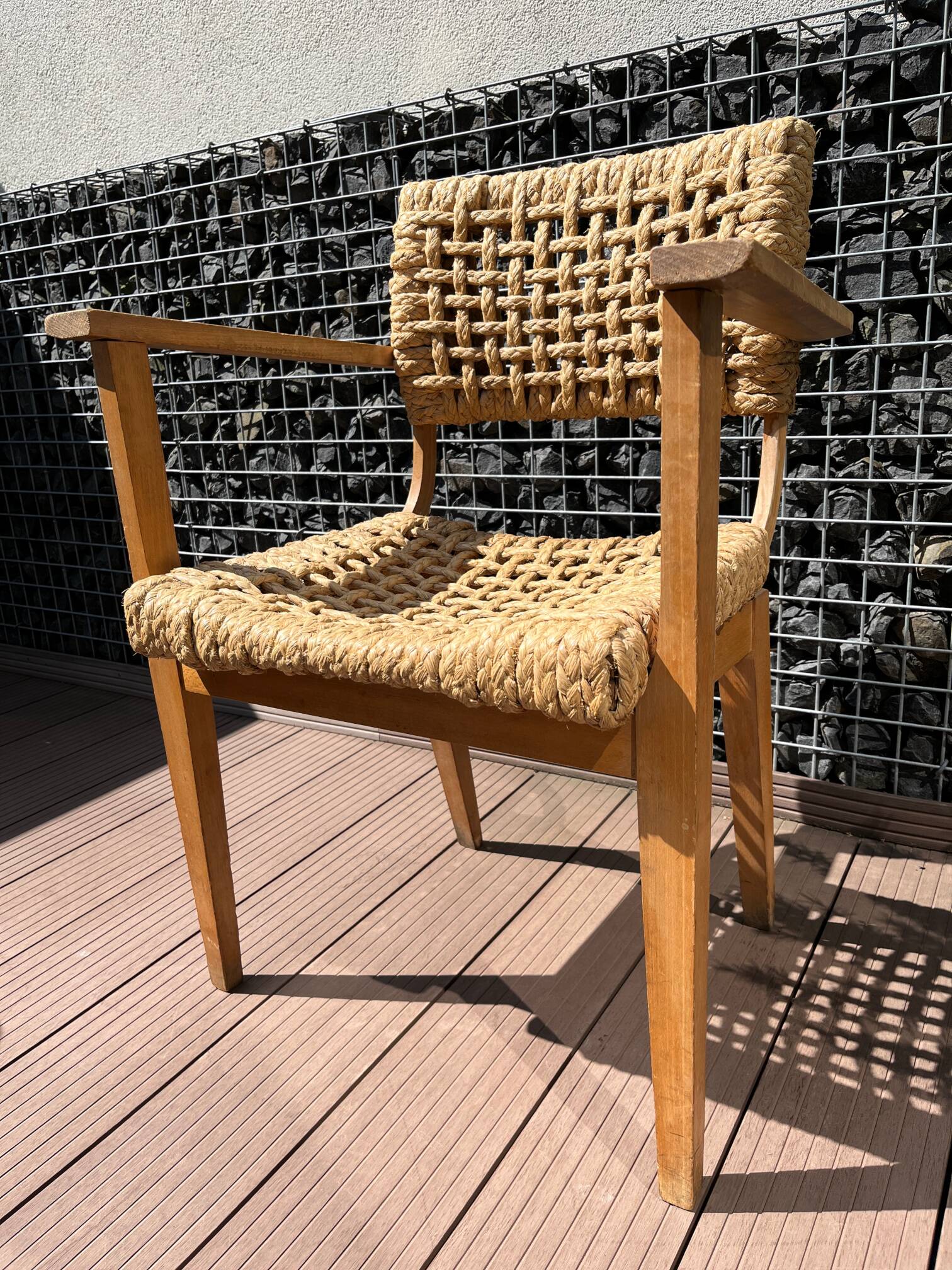 Audoux &  Minet Bridge Armchair, 1950s