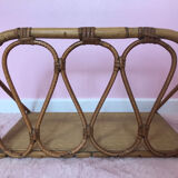 Vintage rattan shelf