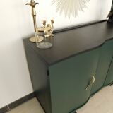 Art Deco buffet green and black