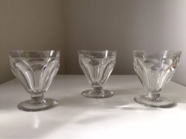 Ensemble de 3 verres Cristal Baccarat Talleyrand