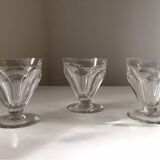 Set of 3 Baccarat Talleyrand crystal glasses