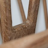 Brutalist magazine holder solid oak A