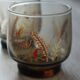 Set of 2 vintage smoked glasses - Luminarc Tivoli wheat ear pattern - year