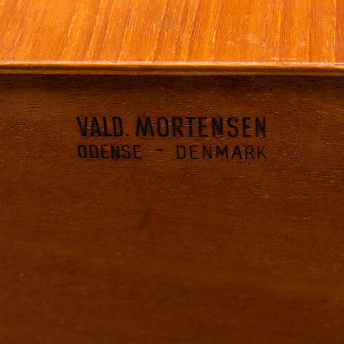 Bureau en teck par Valdermar Martensen, 1960s