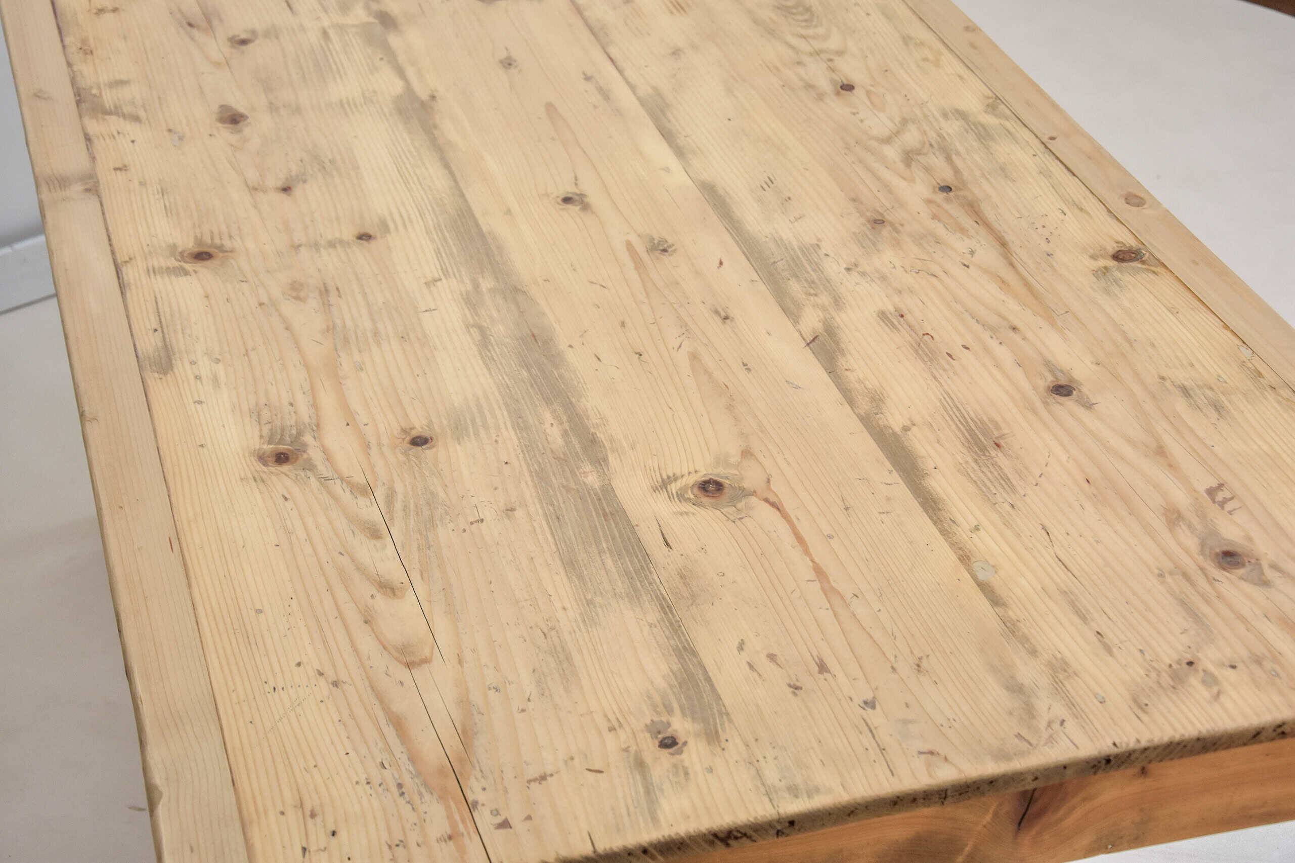 Vintage farmhouse table, oak legs