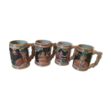 Set of 4 beer mugs