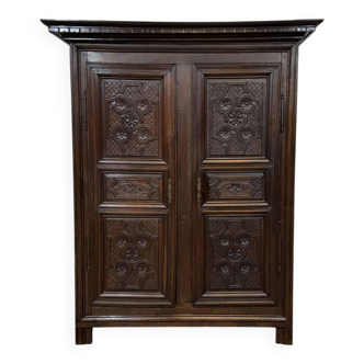 18th-century oak wardrobe