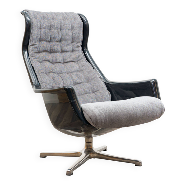 Fauteuil des années 70, fauteuil relax. Design : Alf Svenson et Yngvar Sand