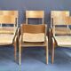 Suite de 6 chaises - années 80