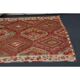Vintage Turkish Hand-Knotted Wool Cotton Red Runner Rug 146x335
