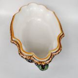 Gien earthenware jardinière, Renaissance model, 20th century.