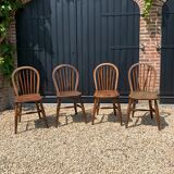 Set of 4 Windsor Sack-back chairs