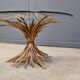 Vintage sheaf of wheat Coco Chanel coffee table, 1960s