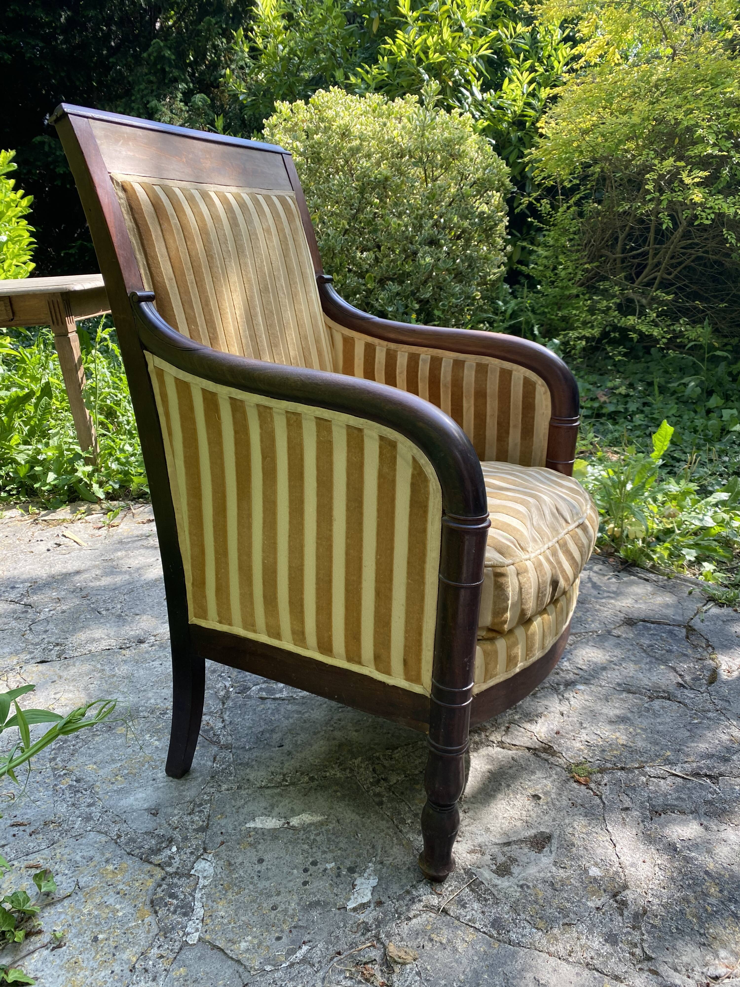 Armchair Bergère Empire early nineteenth