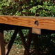 Farm table on trestles, 178 cm x 68 cm