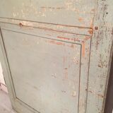 A beautiful antique glass-enclosed door - deco vintage chalet 19th patina