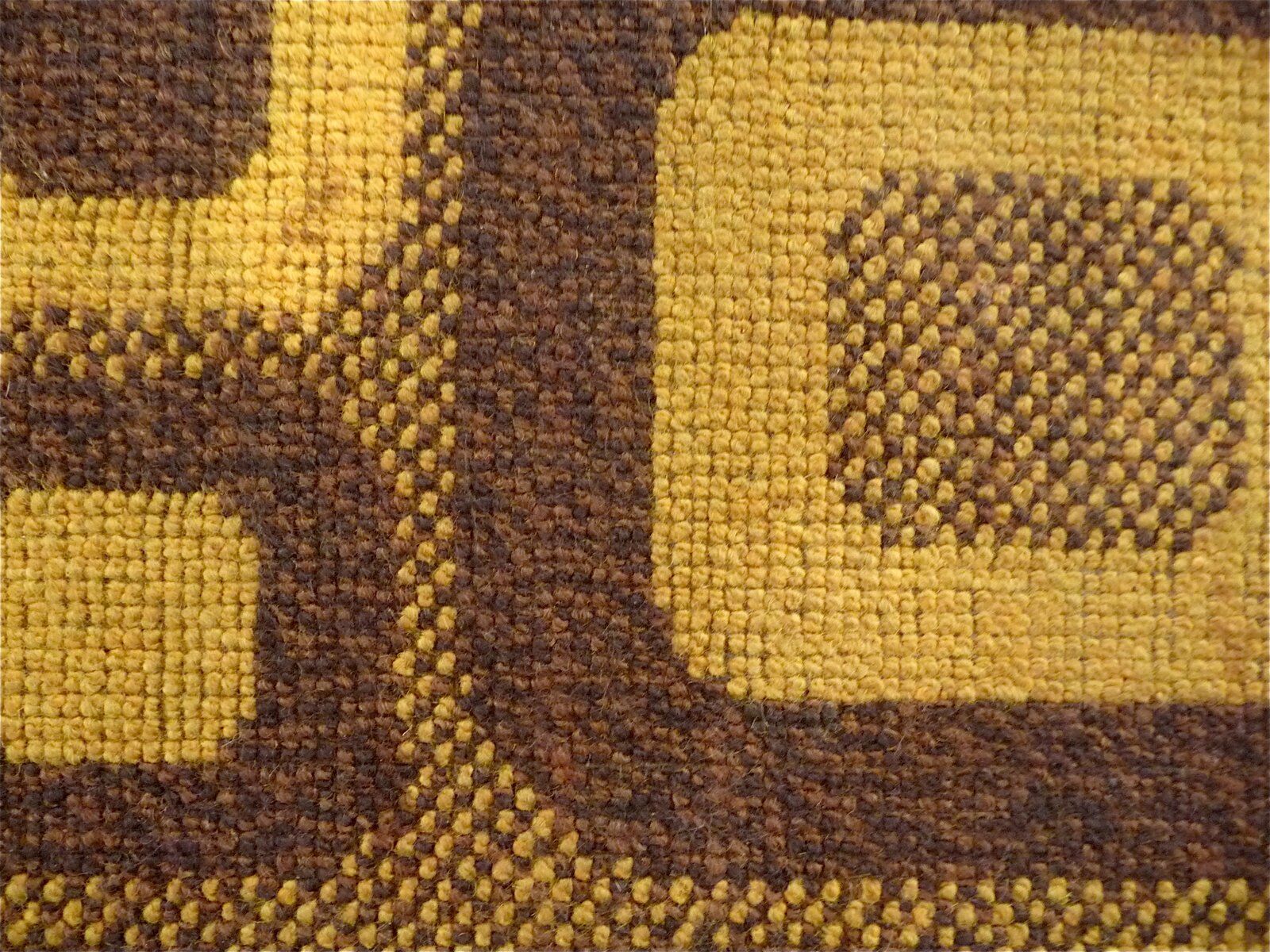 Modernist op-art rug with abstract graphic pattern by Magura, Germany 1960s